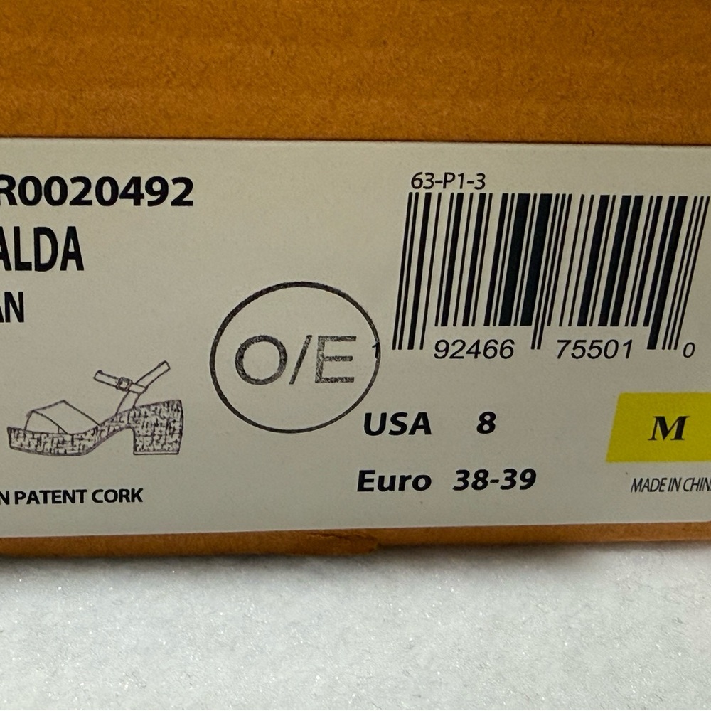 Korks Women's Calda Platform Comfort Sandals. Size 8 - Picture 9 of 9